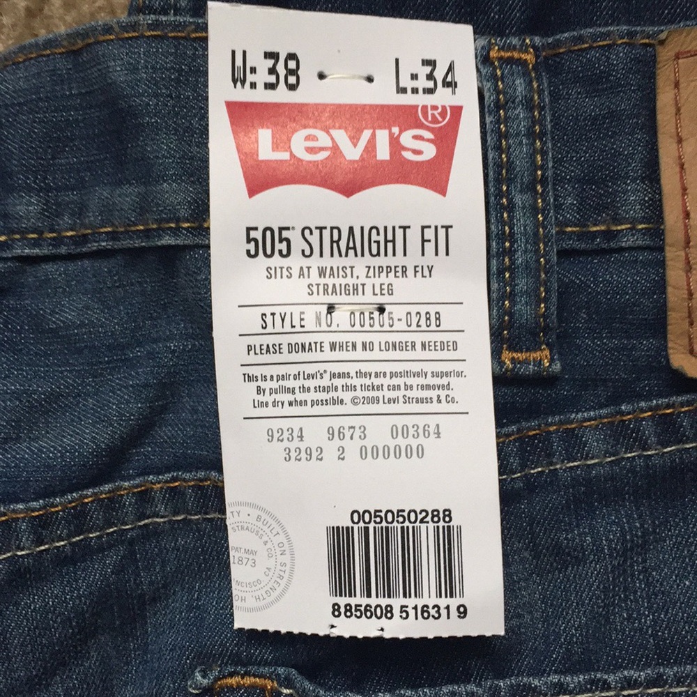 Levi Strauss 505 38/34